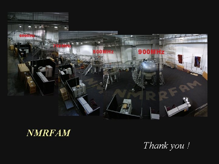 600 MHz 750 MHz 800 MHz 900 MHz NMRFAM Thank you ! 