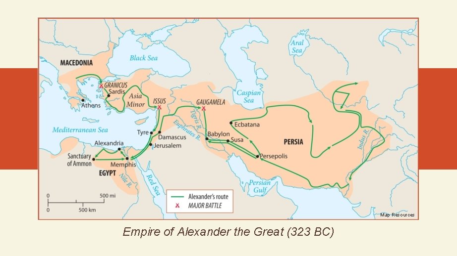 Map Resources Empire of Alexander the Great (323 BC) 