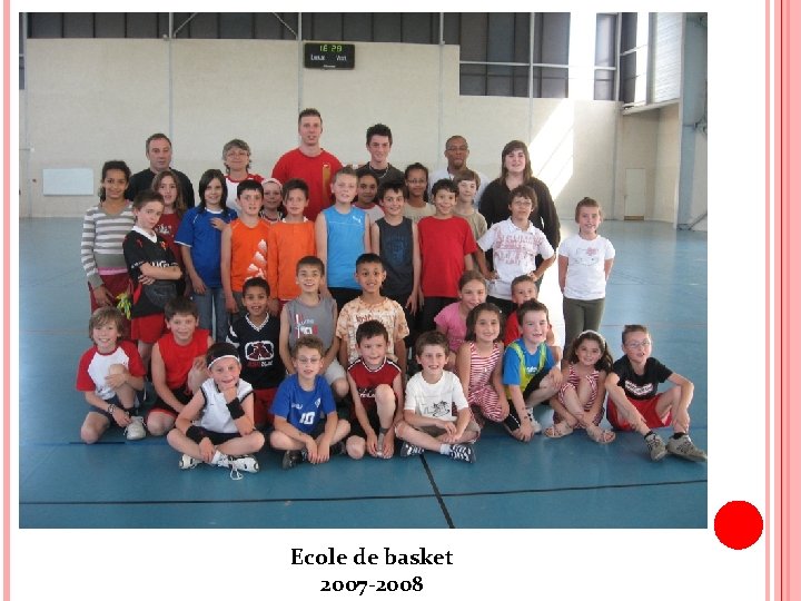 Ecole de basket 2007 -2008 