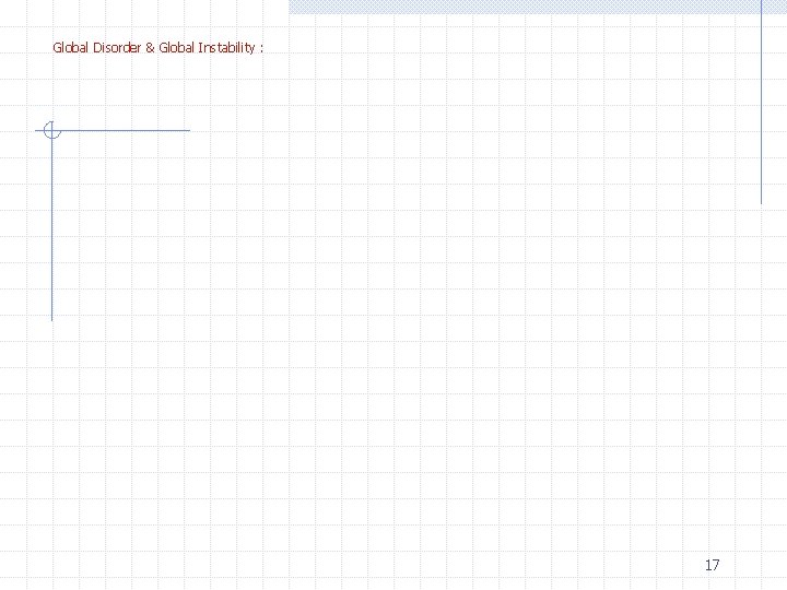 Global Disorder & Global Instability : 17 