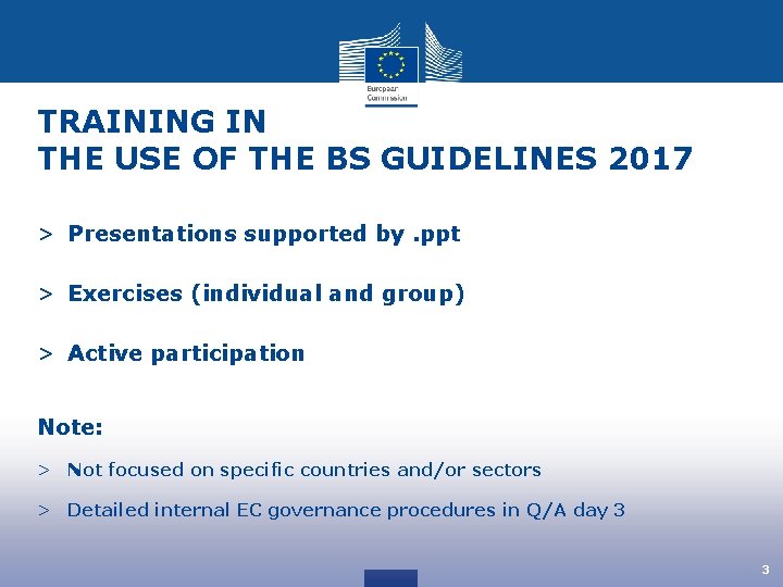 TRAINING IN THE USE OF THE BS GUIDELINES 2017 > Presentations supported by. ppt