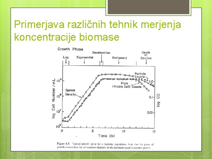 Primerjava različnih tehnik merjenja koncentracije biomase 