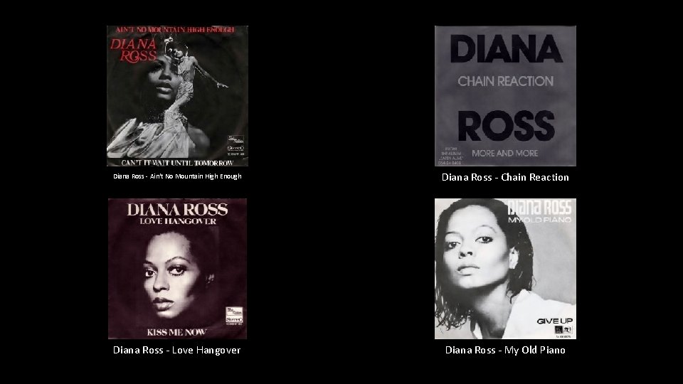 Diana Ross - Ain't No Mountain High Enough Diana Ross - Chain Reaction Diana