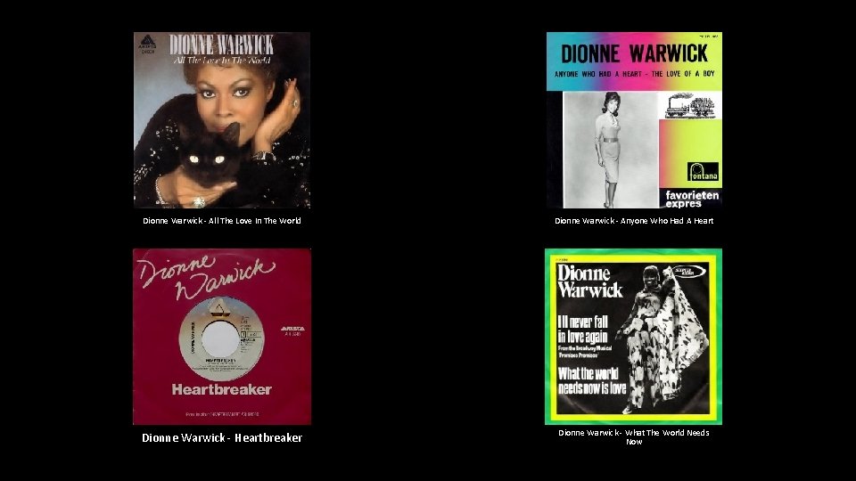 Dionne Warwick - All The Love In The World Dionne Warwick - Anyone Who