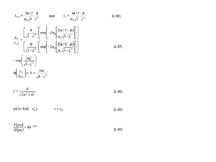 and (1. 36) (1. 37) (1. 38) (1. 39) (1. 40) 