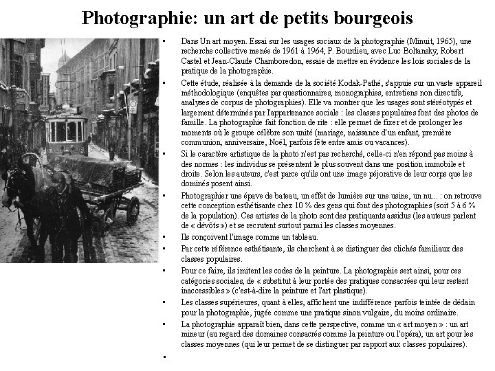 Photographie: un art de petits bourgeois • • • Dans Un art moyen. Essai