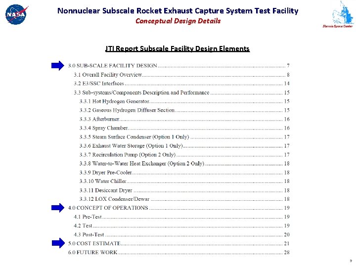 Nonnuclear Subscale Rocket Exhaust Capture System Test Facility Conceptual Design Details JTI Report Subscale