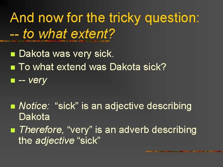 And now for the tricky question: -- to what extent? n n n Dakota