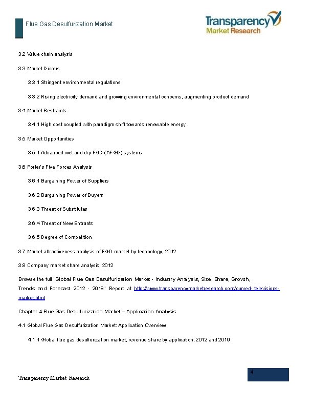 Flue Gas Desulfurization Market 3. 2 Value chain analysis 3. 3 Market Drivers 3.