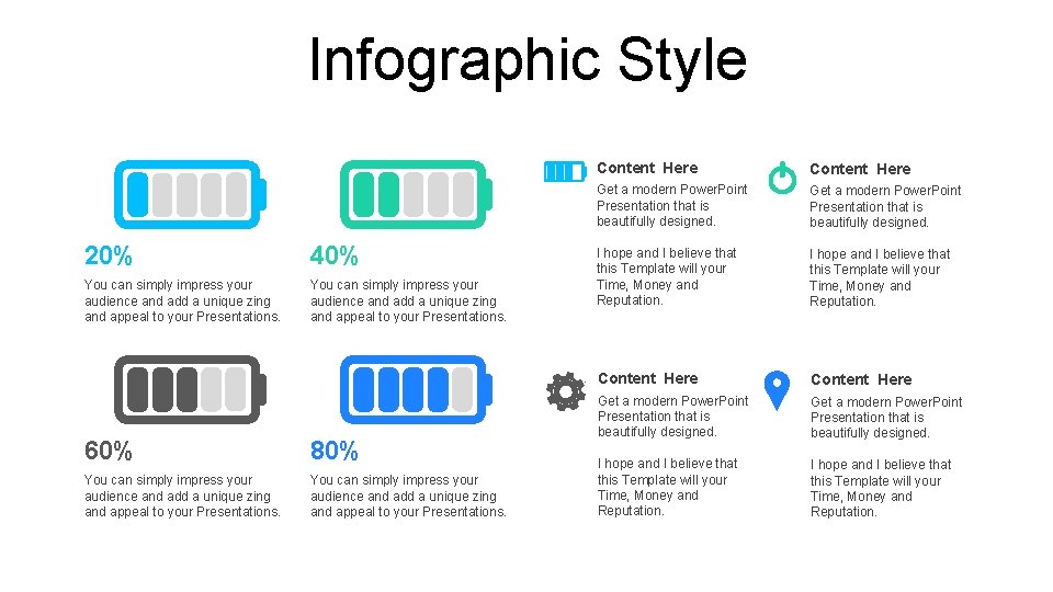 Infographic Style 20% 40% You can simply impress your audience and add a unique