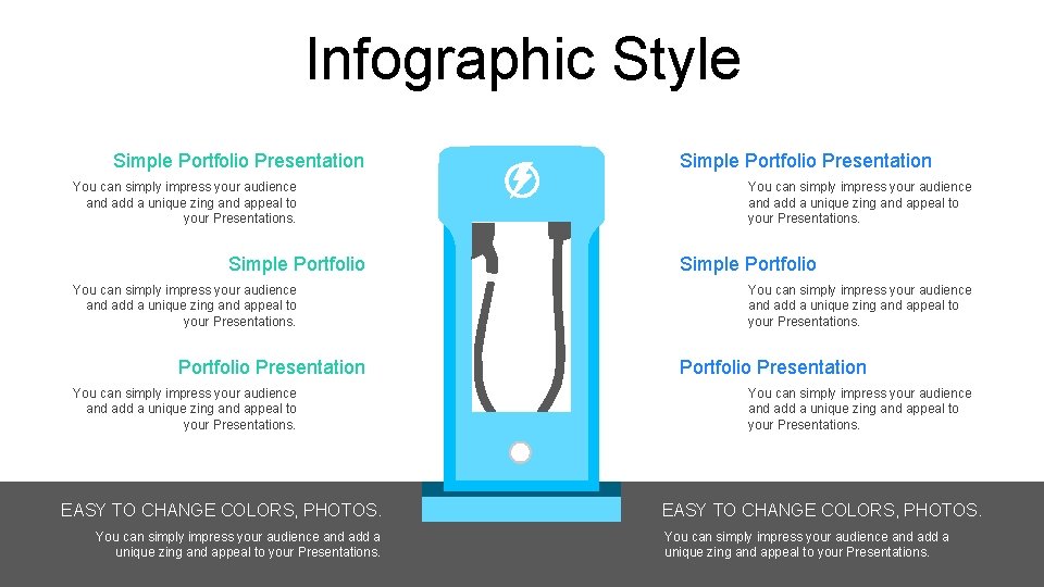 Infographic Style Simple Portfolio Presentation You can simply impress your audience and add a