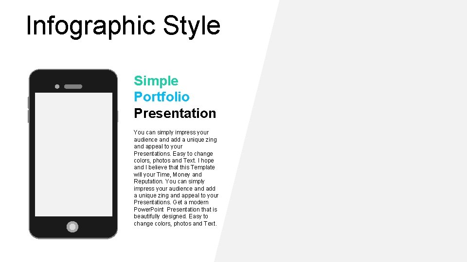 Infographic Style Simple Portfolio Presentation You can simply impress your audience and add a