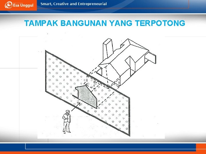 TAMPAK BANGUNAN YANG TERPOTONG 