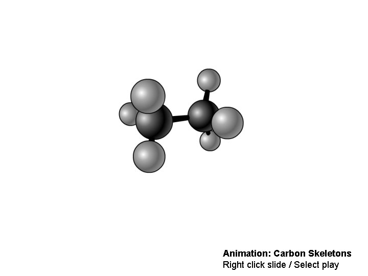 Animation: Carbon Skeletons Right click slide / Select play 