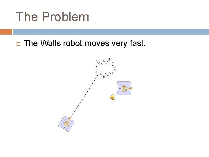 The Problem The Walls robot moves very fast. 