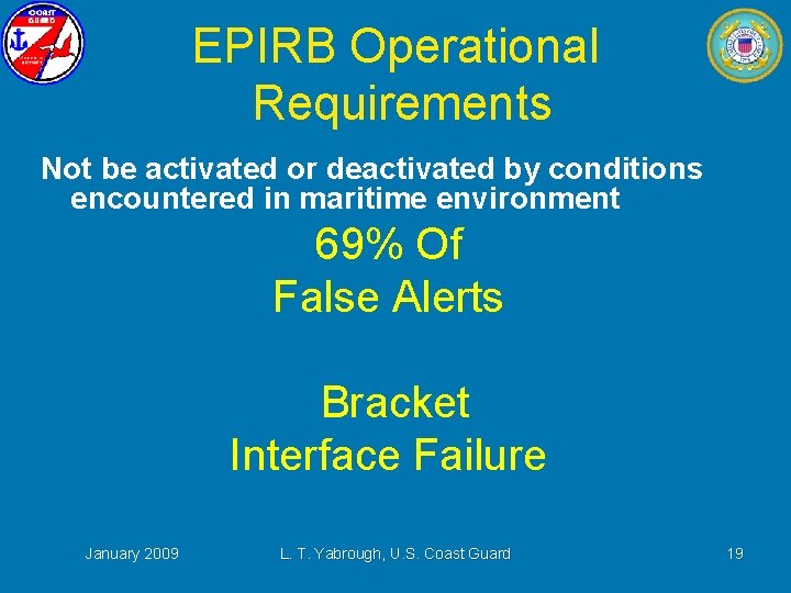406 MHz EPIRB False Alerts Cause and Prevention