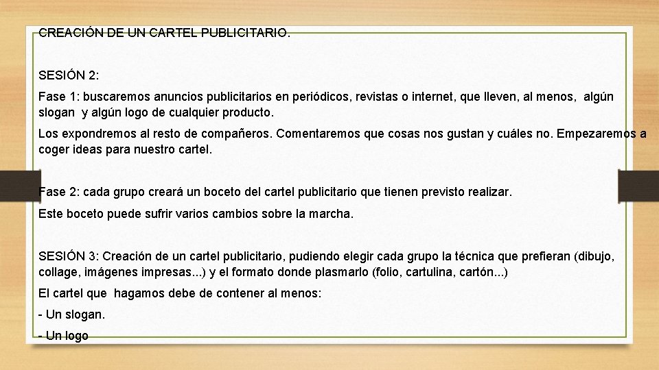 CREACIÓN DE UN CARTEL PUBLICITARIO. SESIÓN 2: Fase 1: buscaremos anuncios publicitarios en periódicos,