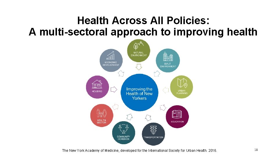 Health Across All Policies: A multi-sectoral approach to improving health The New York Academy