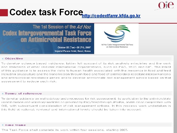 Codex task Forcehttp: //codextfamr. kfda. go. kr 28 