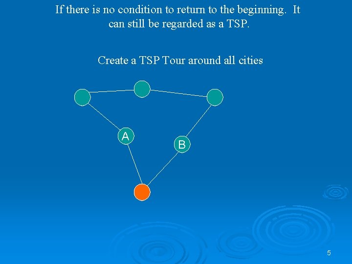 If there is no condition to return to the beginning. It can still be