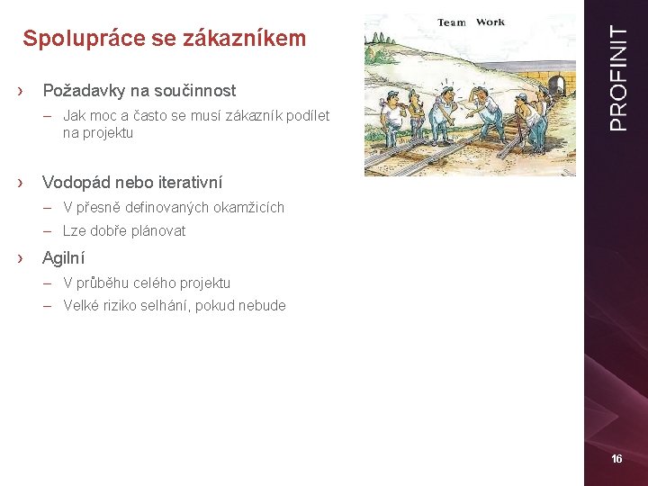 Spolupráce se zákazníkem › Požadavky na součinnost – Jak moc a často se musí