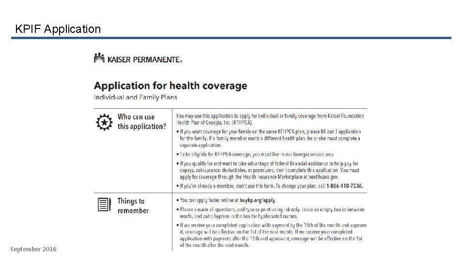 KPIF Application September 2016 