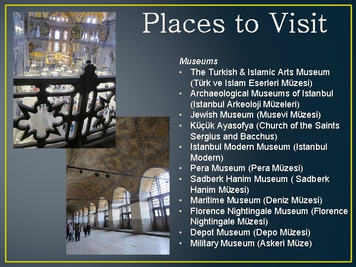 Places to Visit Museums • The Turkish & Islamic Arts Museum (Tϋrk ve Islam