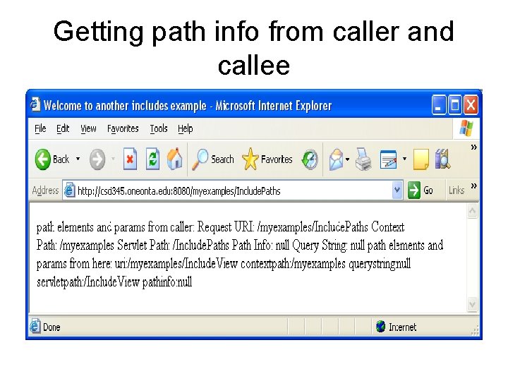 Getting path info from caller and callee 