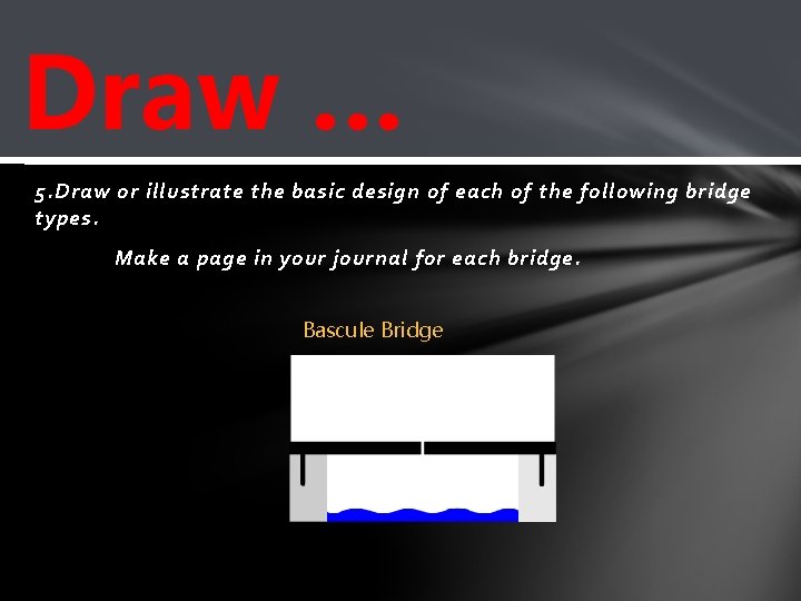 Draw … 5. Draw or illustrate the basic design of each of the following