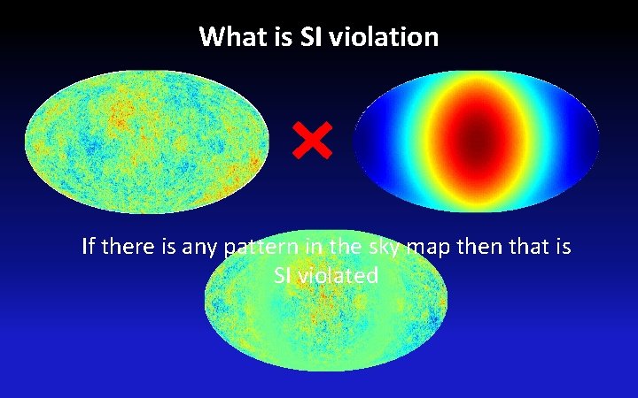 What is SI violation If there is any pattern in the sky map then