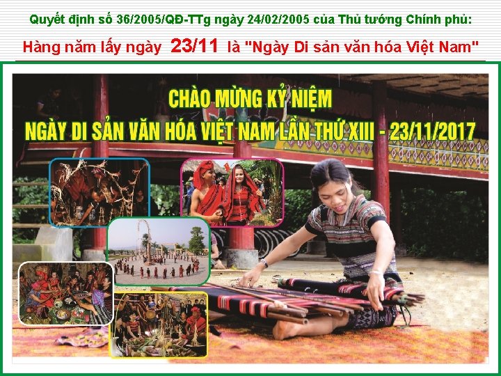 Quyết định số 36/2005/QĐ-TTg ngày 24/02/2005 của Thủ tướng Chính phủ: Hàng năm lấy