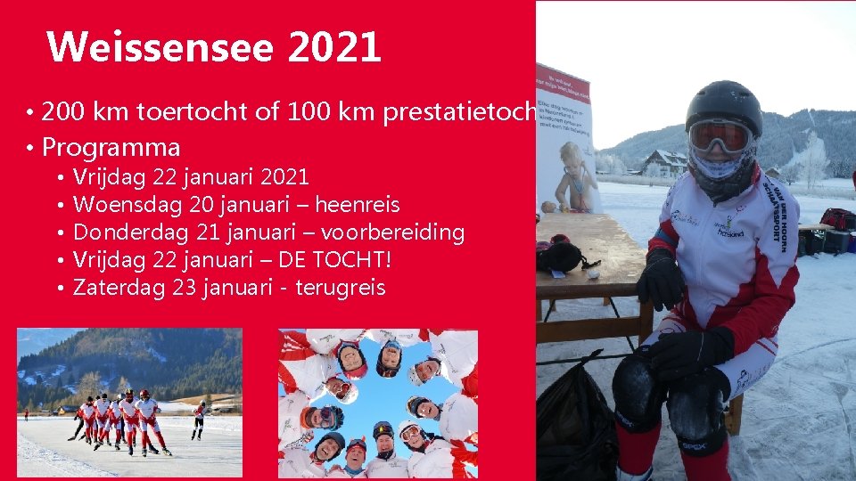 Weissensee 2021 • 200 km toertocht of 100 km prestatietocht • Programma • •