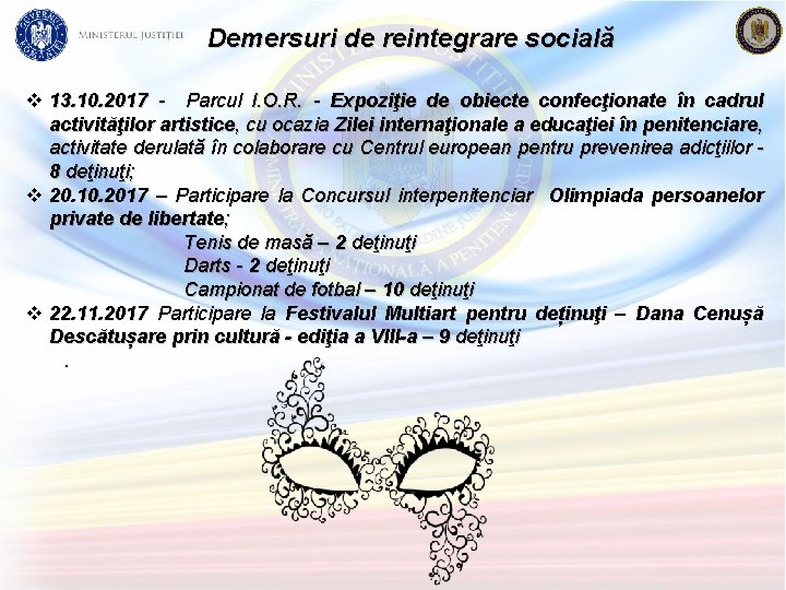 Demersuri de reintegrare socială v 13. 10. 2017 - Parcul I. O. R. -