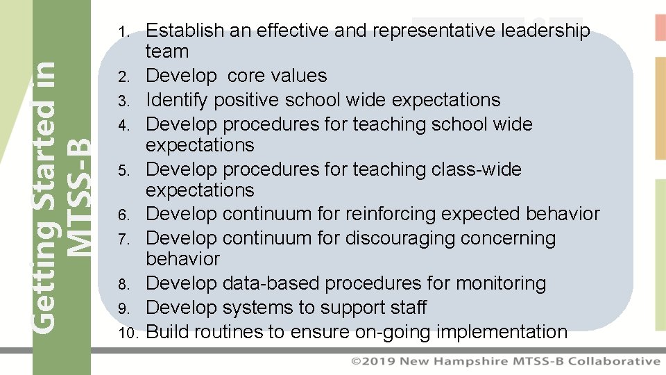 Getting Started in MTSS-B 1. 2. 3. 4. 5. 6. 7. 8. 9. 10.