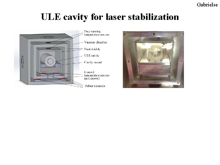 Gabrielse ULE cavity for laser stabilization 
