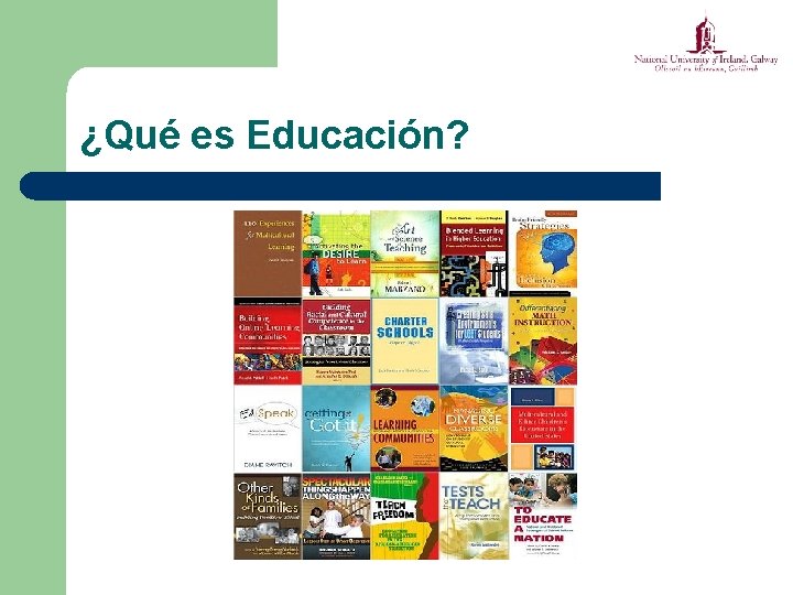 ¿Qué es Educación? 