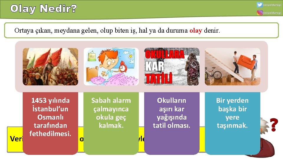 Olay Nedir? Ortaya çıkan, meydana gelen, olup biten iş, hal ya da duruma olay