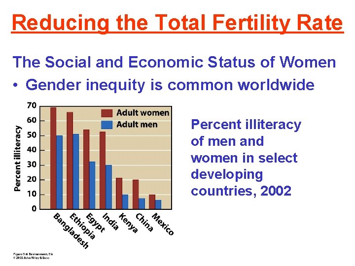 Reducing the Total Fertility Rate The Social and Economic Status of Women • Gender