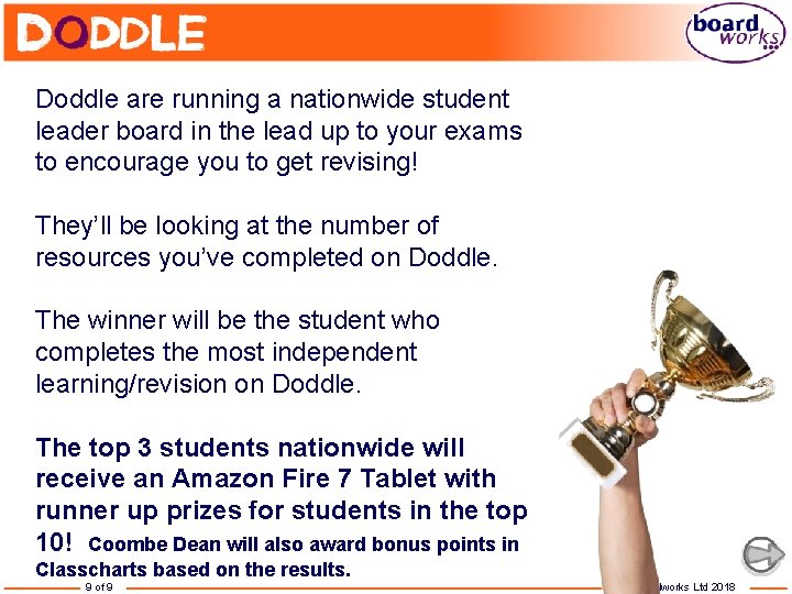 Doddle are running a nationwide student leader board in the lead up to your