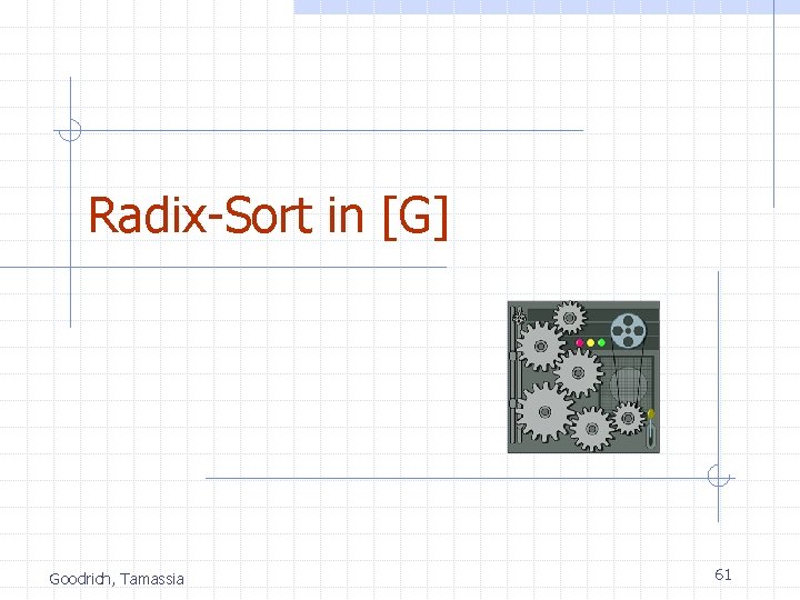 Radix-Sort in [G] Goodrich, Tamassia 61 