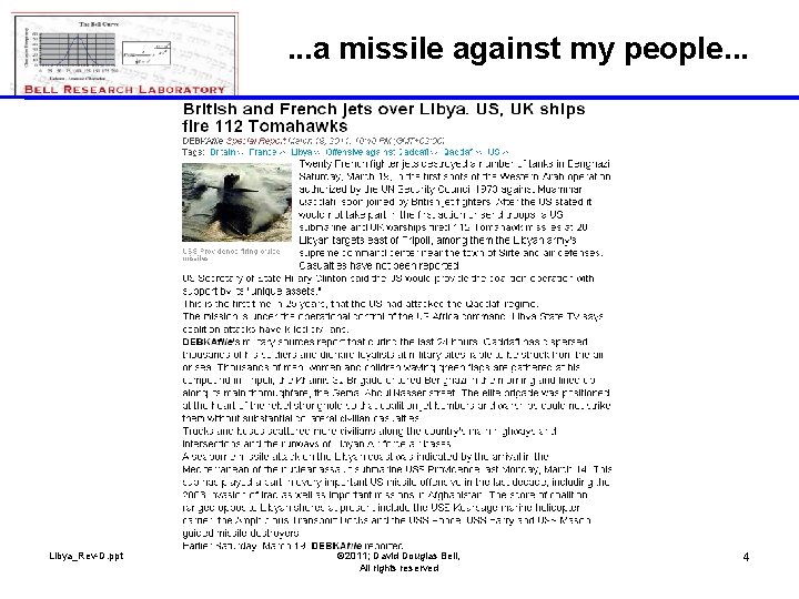 . . . a missile against my people. . . Libya_Rev-D. ppt © 2011;