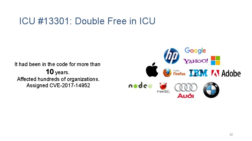 ICU #13301: Double Free in ICU It had been in the code for more