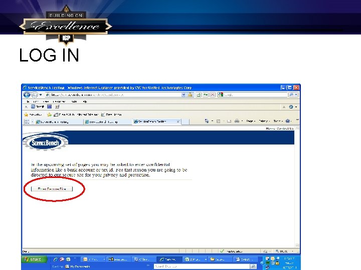 LOG IN LOG IN