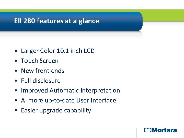 El. I 280 features at a glance • • Larger Color 10. 1 inch El. I 280 features at a glance • • Larger Color 10. 1 inch