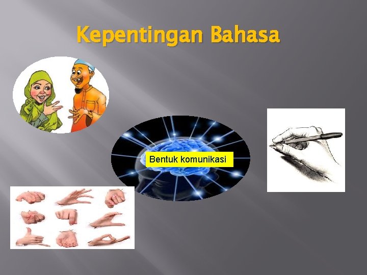 Kepentingan Bahasa Bentuk komunikasi 