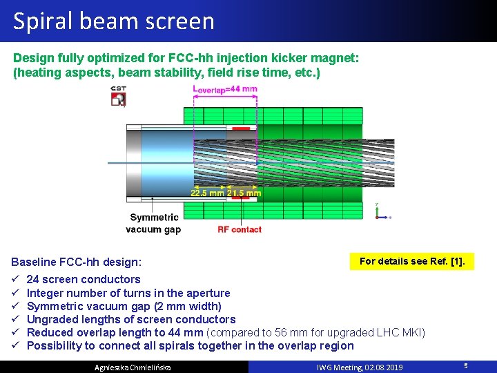 Spiral beam screen Design fully optimized for FCC-hh injection kicker magnet: (heating aspects, beam