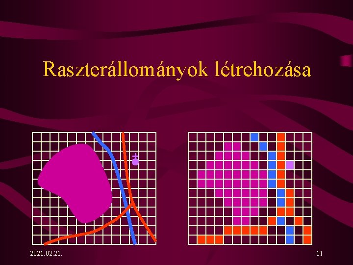 Raszterállományok létrehozása 2021. 02. 21. 11 