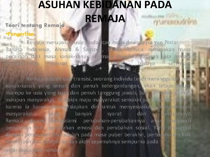 Asuhan Kebidanan Pada Remaja Teori Tentang Remaja Pengertian Asuhan Kebidanan Pada Remaja Teori Tentang Remaja Pengertian