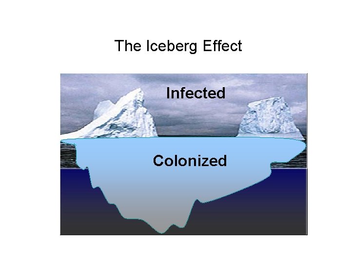 The Iceberg Effect Infected Colonized 