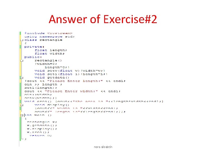 Answer of Exercise#2 nora albabtin 